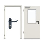 Komplettset-Ansicht von Innentür-Set Stahl mit Feuerschutzfunktion H16-1 OD mit LA-B2 inkl. Eck- und Ergänzungszarge Vario B53 - Hörmann