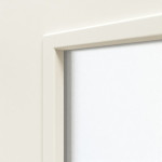 Detailbild Glas von Doppelflügeltür Weißlack RAL 9010