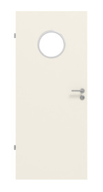 Frontbild von Weiß ähnlich RAL 9010 LA Bullauge Basic Lack Innentür - Huga