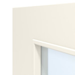 Detail Glasleiste von Weißlack RAL 9010 LA-DIN Premium Innentür