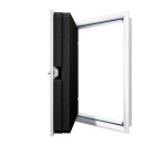 Main-Ansicht von WELLHÖFER Kniestocktür mit PushLock-Verschluss und Wärmeschutz 4D Weiß