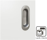 Detail Lack-Oberfläche von Schiebetür Weißlack RAL 9016 Premium LA-DIN