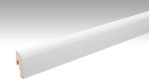 Neutrale, weiße Fußleiste Profil 2 PK (2380 x 22 x 50 mm) - MEISTER