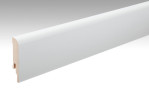 Neutrale, weiße Fußleiste Profil 5 PK (2380 x 16 x 80 mm) - MEISTER