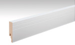 Neutrale, weiße Fußleiste Profil 19 PK (2380 x 18 x 80 mm) - MEISTER
