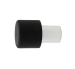 Wandtürstopper mit Pufferkappe Aluminium naturfarbig 60 mm verdeckt verschraubt - Interio