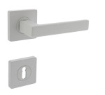 PROGRIFF Türgriff Quadros VII Zamak weiß matt quadratische Rosette BB-Variante
