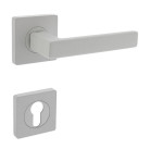 PROGRIFF Türgriff Quadros VII Zamak weiß matt quadratische Rosette PZ-Variante