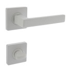 PROGRIFF Türgriff Quadros VII Zamak weiß matt quadratische Rosette WC innen