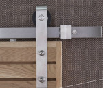 Detail 2 von Schiebetürsystem Basic Edelstahl gebürstet für Holztüren - Intersteel