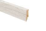 Sockelleiste Eiche FRESCO SNOW folienummantelt 2600 x 50 x 18 mm - Kaindl