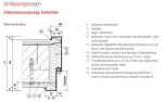 technische Zeichnung von Brandschutz Stahlumfassungszarge T30 - Schörghuber