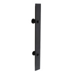 Stoßgriff flach 400 x 40 mm Schwarz matt - Intersteel