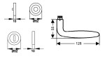 Korfu ER24 matt Rundrosette technische Zeichnung - Karcher Design