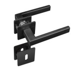 1. Bild von LIENBACHER GLAS Yuna Quatro Magnetic mattschwarz Türgriff