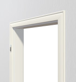 Detailbild Bekleidung von Profilzarge für Wohnungseingangstüren Weißlack RAL 9010 Premium ZA-02