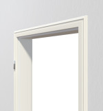 Detailbild Bekleidung von Profilzarge für Wohnungseingangstüren Weißlack RAL 9010 Premium ZA-04