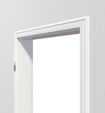 Detailbild Bekleidung von Profilzarge für Wohnungseingangstüren Weißlack RAL 9016 Premium ZA-04