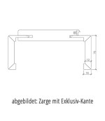 Technische Zeichnung Zarge mit Exklusiv-Kante