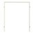 Blockrahmen Glatt Premium Weißlack RAL 9010 für Doppelflügeltüren