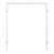 Blockrahmen Glatt Premium Weißlack RAL 9016 für Doppelflügeltüren