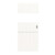 HÖRMANN Schiebetür Pure 2 Gebürstetes Weiß Duradecor DesignLine mit Lichtausschnitt quer mit bündiger Lisene Steel 79-7