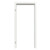 Profilzarge für Wohnungseingangstüren Glatt Premium Weißlack RAL 9016 ZA-02