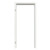 Profilzarge für Wohnungseingangstüren Glatt Premium Weißlack RAL 9016 ZA-04