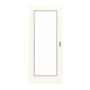 Frontansicht von GARANT Feuchtraum-Schiebetür 0105-60 Pearl White Resopal mit Lichtausschnitt LA-2