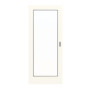 Frontansicht von GARANT Feuchtraum-Schiebetür 0105-60 Pearl White Resopal mit Lichtausschnitt LA-3