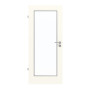 Frontansicht von GARANT Feuchtraumtür 0105-60 Pearl White Resopal mit Lichtausschnitt LA-2