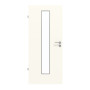 Frontansicht von GARANT Feuchtraumtür 0105-60 Pearl White Resopal mit Lichtausschnitt LA-4 mittig