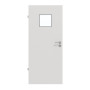 Frontansicht von GARANT Feuchtraumtür 0160-60 Silver Grey Resopal mit Lichtausschnitt LA-7
