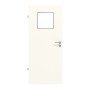 Frontansicht von GARANT Feuchtraumtür 0105-60 Pearl White Resopal mit Lichtausschnitt LA-9