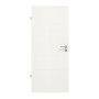 Frontansicht von GARANT Zimmertür-Set Authentic Bianco quer CPL mit Zarge und Drücker