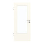 Frontansicht von GARANT Zimmertür 0105-60 Pearl White CPL mit Lichtausschnitt LA-DIN