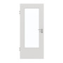 Frontansicht von GARANT Zimmertür 0160-60 Silver Grey CPL mit Lichtausschnitt LA-DIN