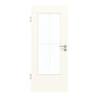 Frontansicht von GARANT Zimmertür 0105-60 Pearl White CPL mit Lichtausschnitt LA-DIN Sprosse SP0