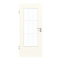 Frontansicht von GARANT Zimmertür 0105-60 Pearl White CPL mit Lichtausschnitt LA-DIN Sprosse SP2