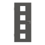 Frontansicht von GARANT Zimmertür 10622-60 Ebony CPL mit Lichtausschnitt LA-10