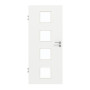 Frontansicht von GARANT Zimmertür D354-60 Designer White Resopal mit Lichtausschnitt LA-10