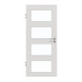 Frontansicht von GARANT Zimmertür 0160-60 Silver Grey CPL mit Lichtausschnitt LA-11
