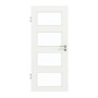 Frontansicht von GARANT Zimmertür D354-60 Designer White Resopal mit Lichtausschnitt LA-11