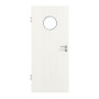 Frontansicht von GARANT Zimmertür Authentic Bianco CPL mit Lichtausschnitt LA-12