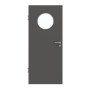 Frontansicht von GARANT Zimmertür 10622-60 Ebony CPL mit Lichtausschnitt LA-13
