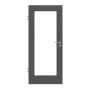 Frontansicht von GARANT Zimmertür 10622-60 Ebony CPL mit Lichtausschnitt LA-2