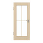 Frontansicht von GARANT Zimmertür Authentic Sand GCK08 mit Lichtausschnitt LA-2 Sprosse SP0