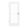 Frontansicht von GARANT Zimmertür D354-60 Designer White Resopal mit Lichtausschnitt LA-2 Sprosse SP0