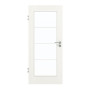 Frontansicht von GARANT Zimmertür Authentic Bianco CPL mit Lichtausschnitt LA-2 Sprosse SP10