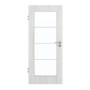 Frontansicht von GARANT Zimmertür Authentic Grigio CPL mit Lichtausschnitt LA-2 Sprosse SP10